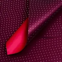 Плёнка матовая &laquo;Серебристый горох&raquo; красный, винный, 0.58&times;0.58 м