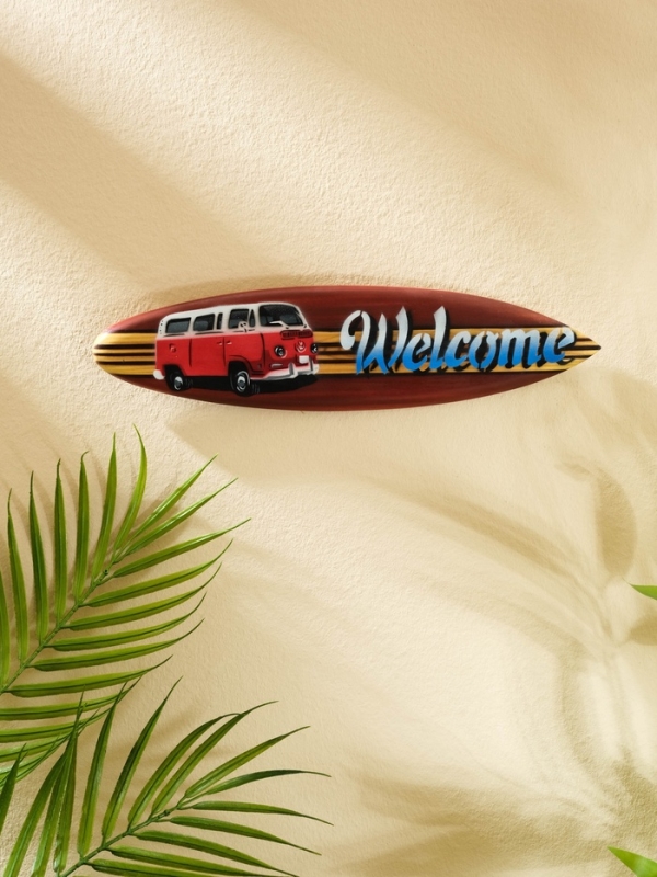 Панно Панно "Доска для сёрфа "Welcome" дерево 30х7 см