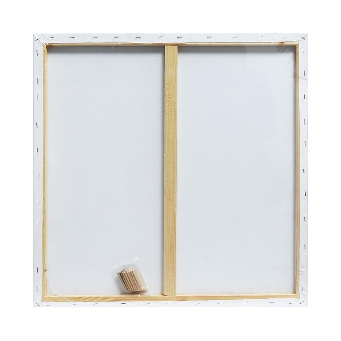 Холст на подрамнике 1,6х60х60 см, хлопок 100%, акриловый грунт, среднезернистый, 380г/м&sup2;