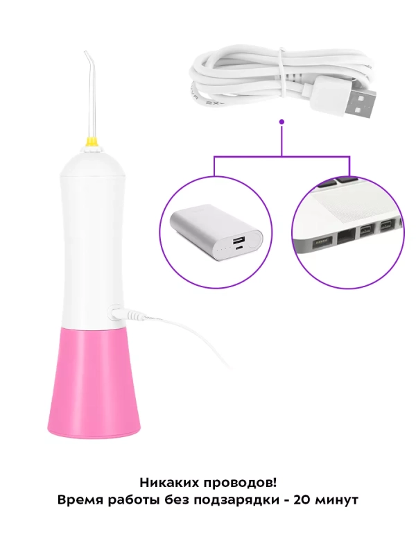 Ирригатор для зубов портативный КТ-2958 - 5 Вт