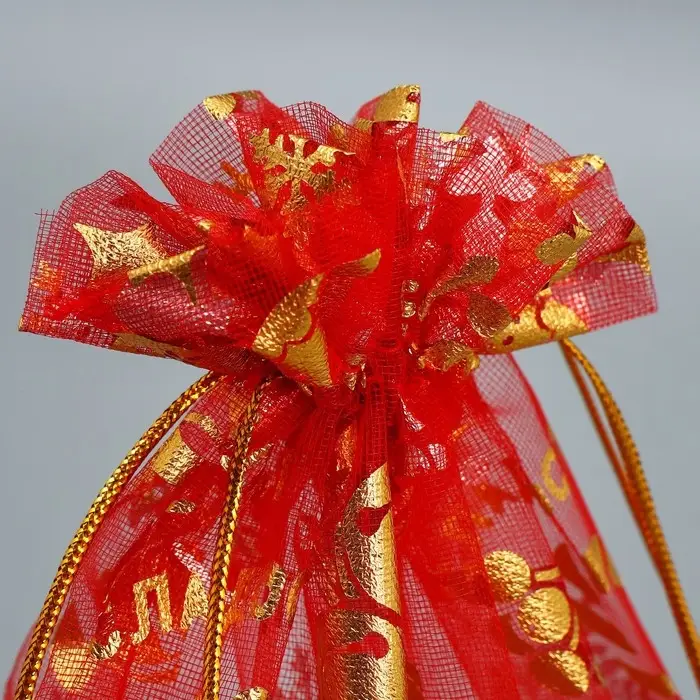 Мешочек подарочный органза &laquo;Аромат праздника&raquo;, 20 х 30 см +/- 1.5 см