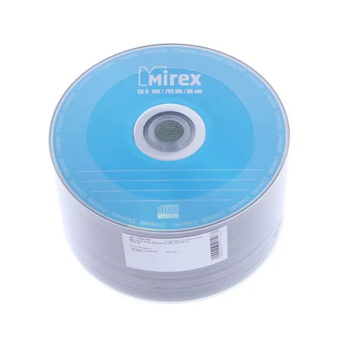 Диск CD-R Mirex Standard 50, 48x, 700 Мб, шт