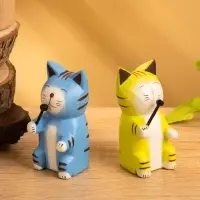 Сувенир &laquo;Кот с микрофоном&raquo;, 3&times;4&times;8 см, дерево, МИКС