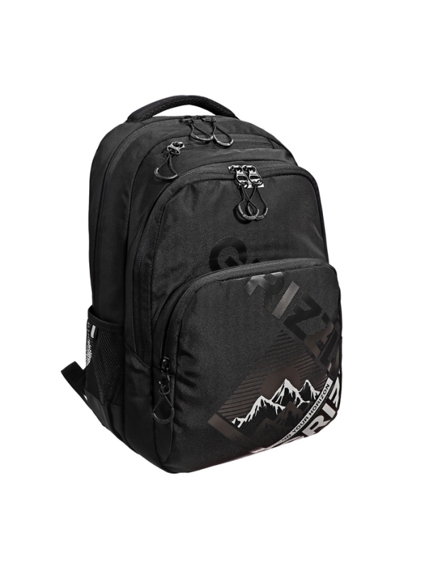 Рюкзак молодежный, 45&times;32х23 см, Grizzly 530, эргономичная спинка, отделение для ноутбука, чёрный, RU-530-4_1