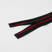 Молния &laquo;Трактор&raquo;, №5, разъёмная, замок автомат, 70 см, чёрная, красная