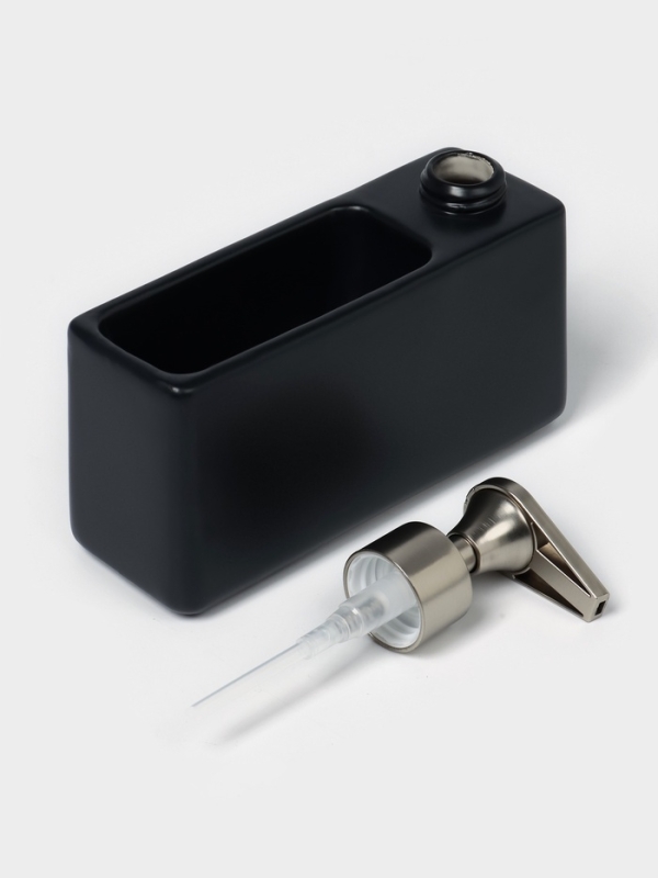 Дозатор для моющего средства с подставкой для губки Дозатор для моющего средства с подставкой для губки