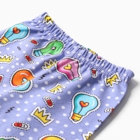 Леггинсы Bloom Baby "Лампочки", рост 68 см, фиолетовый Леггинсы Bloom Baby "Лампочки", рост 68 см, фиолетовый