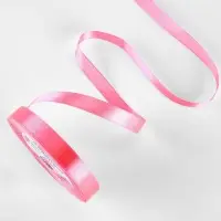 Лента атласная, 12 мм, 23&plusmn;1 м, насыщенно-розовая №05