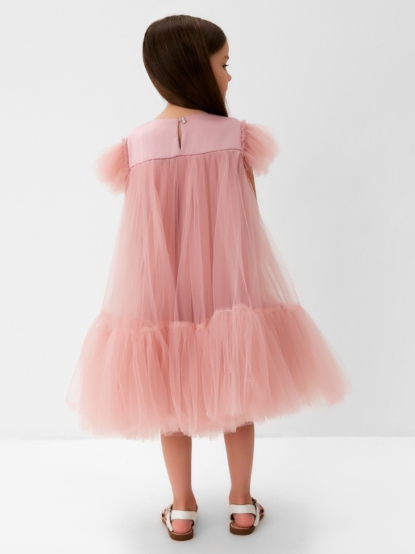 Платье детское с пышной юбкой KAFTAN, рост 98-104, розовый