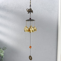 Музыка ветра металл "Слон на монетках" 5 колокольчиков 41х6 см Музыка ветра металл "Слон на монетках" 5 колокольчиков 41х6 см