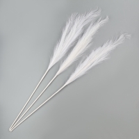 Пампасная искусственная трава высота 1 метр, набор 3 шт., цвет белый