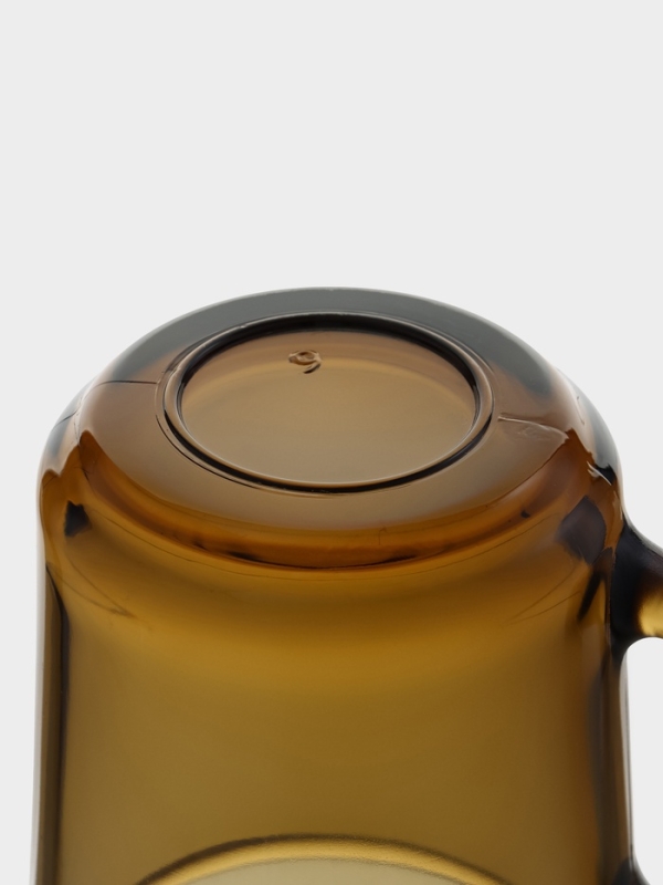 Кружка стеклянная Ogni Giorno, 250 мл, цвет коричневый