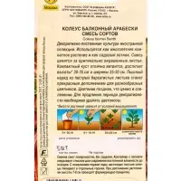 Семена цветов Колеус балконный Арабески, смесь сортов Мн Декоративно-лиственные, Ц/П,5 шт.