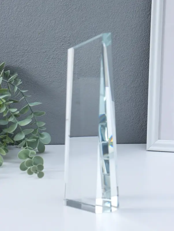 Стела наградная стекло "Обелиск" 3,5х8,5х24,3 см