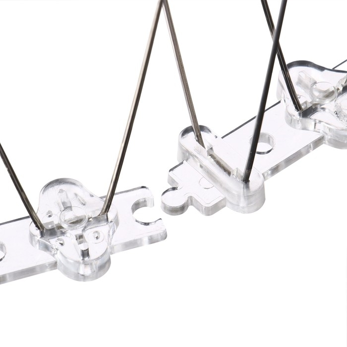 Отпугиватель для птиц, 50 &times; 12 см, шипы противоприсадные 40 шт., 2 ряда, Greengo