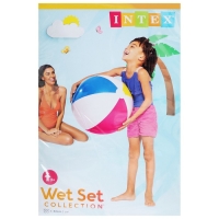 Мяч пляжный &laquo;Цветной&raquo;, d=61 см, от 3 лет, 59030NP INTEX