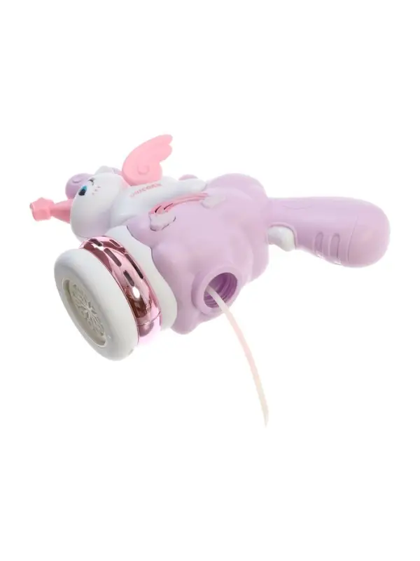 Генератор мыльных пузырей "Единорог на облачке", световые эффекты, работает от батареек