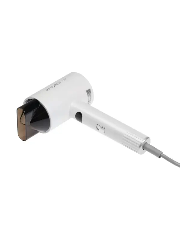 Фен Energy EN-856, 1600 Вт, 2 скорости, 3 температурных режима, ионизация, дисплей, белый