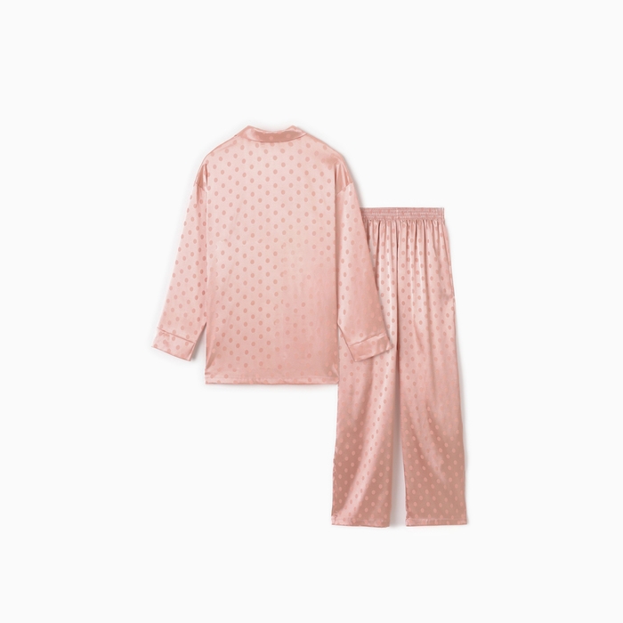 Пижама женская (рубашка и брюки) KAFTAN Пижама женская (рубашка и брюки) KAFTAN "Горох" цвет розовый, размер 44-46