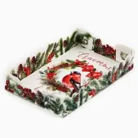 Коробка для макарун &laquo;Счастье в Новом Году!&raquo;, 18 х 12 х 3.5 см