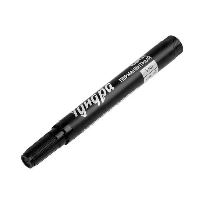 Маркер строительный ТУНДРА, перманентный, черный, ширина линии 3 мм