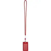 Шнурок для бейджа Tube Metal, красный
