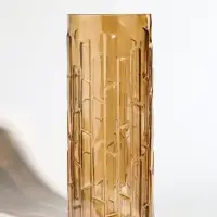 Ваза стекло настольная "Мэнди" 29х12 см, коричневый