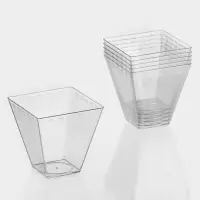 Форма пластиковая одноразовая для фуршета &laquo;Брюссель&raquo;, 150 мл, прозрачая