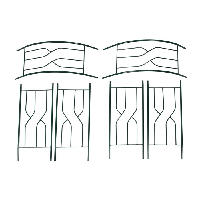 Арка садовая, разборная, 250 &times; 120 &times; 30 см, металл, зелёная