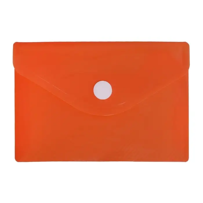 Папка-конверт на кнопке, А7, 180 мкм, Calligrata рифлёная, флуоресцентная, МИКС