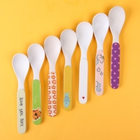 Ложка для кормления, бамбук, цвет МИКС