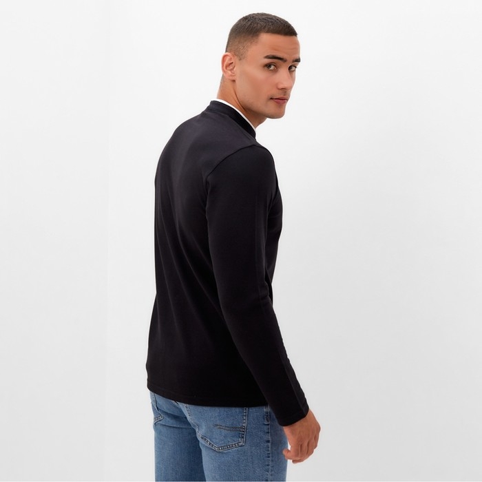 Футболка с дл. рукавом мужская MINAKU цвет черный, р-р 54 Футболка с дл. рукавом мужская MINAKU цвет черный, р-р 54