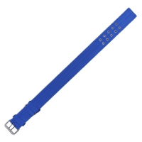 Ошейник четырехслойный светоотражающий с вертлюгом, 65 х 4 см, синий