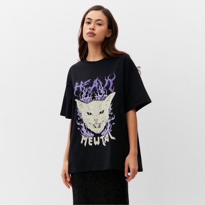 Футболка женская MIST Футболка женская MIST "Mewtal", р-р 40-42