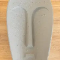 Блюдо "Лицо камень" 47х23х7 см, алюминий