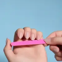 Набор пилок для ногтей на деревянной основе, форма прямая, 200/200 грит, 10 см, 10 шт., МИКС