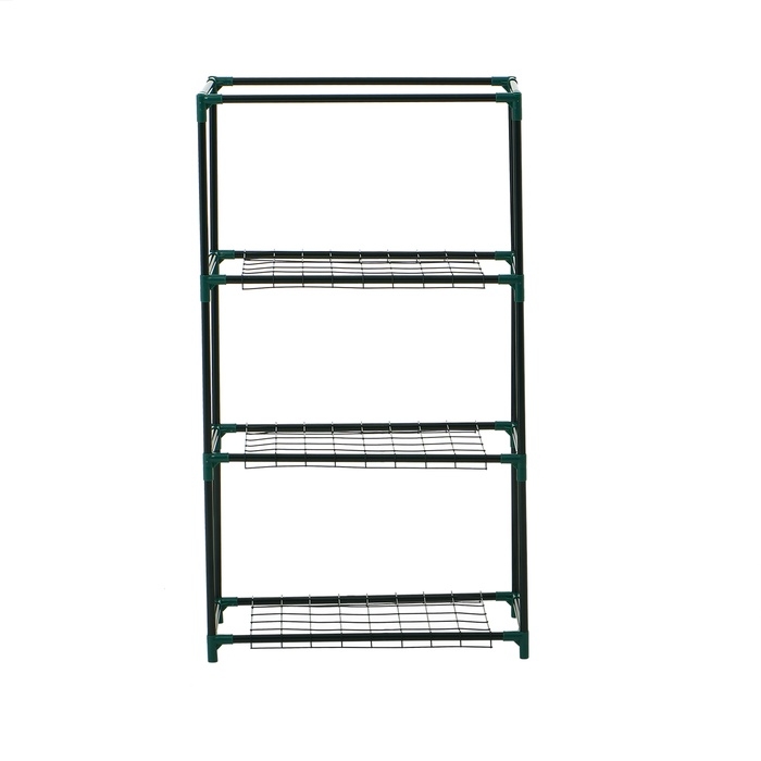 Парник-стеллаж, 3 полки, 80 × 24 × 46 см, металлический каркас d = 12 мм, чехол плёнка 80 мкм, Greengo Парник-стеллаж, 3 полки, 80 × 24 × 46 см, металлический каркас d = 12 мм, чехол плёнка 80 мкм, Greengo