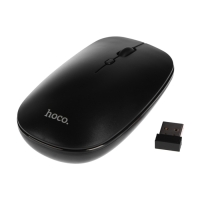 Мышь Hoco GM15, беспроводная (2.4 + BT), оптическая, 800-1200-1600 dpi, черная Мышь Hoco GM15, беспроводная (2.4 + BT), оптическая, 800-1200-1600 dpi, черная