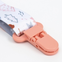 Держатель для соски - пустышки «Мишки», на ленте Держатель для соски - пустышки «Мишки», на ленте