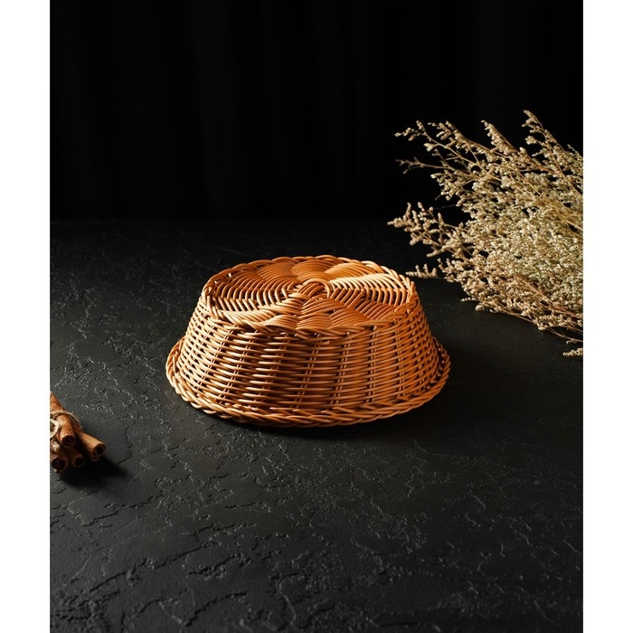 Корзинка для подачи Доляна &laquo;Капучино&raquo;, 21&times;7 см, цвет коричневый