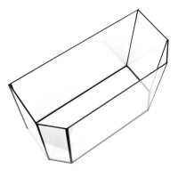 Аквариум "Панорамный" без крышки, 30 литров, 46 х 20 х 33 см