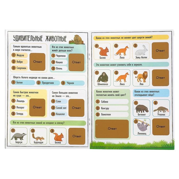 Книга со скретч-слоем &laquo;Весёлая викторина&raquo;, 5+, 12 стр.