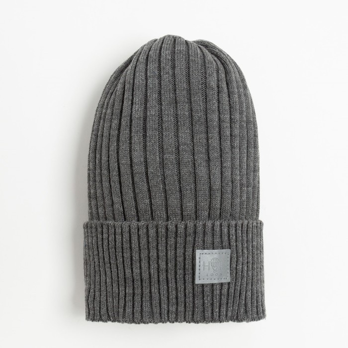 Шапка детская, цвет тёмно-серый, размер 52-56 Шапка детская, цвет тёмно-серый, размер 52-56