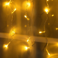 Гирлянда &laquo;Занавес&raquo; 2 &times; 1.5 м, IP20, прозрачная нить, 360 LED, свечение тёплое белое, 8 режимов, 220 В
