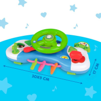 Музыкальный руль-подвеска &laquo;Весело рулим!&raquo;, звук, свет, цвета МИКС