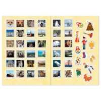 Книжка с наклейками &laquo;Путешествие по России&raquo;, 16 стр.