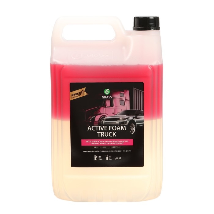 Шампунь для бесконтактной мойки Grass Active Foam Truck, 6 л (1:30-1:70) Шампунь для бесконтактной мойки Grass Active Foam Truck, 6 л (1:30-1:70)