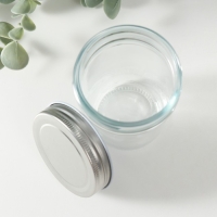 Банка для свечей стекло с крышкой "Прозрачность" 250 мл 7х7х9,5 см Банка для свечей стекло с крышкой "Прозрачность" 250 мл 7х7х9,5 см