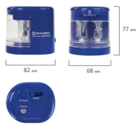 Точилка электрическая 2 отверстия BRAUBERG "STANDARD", питание от 4 батареек АА, 228423 Точилка электрическая 2 отверстия BRAUBERG "STANDARD", питание от 4 батареек АА, 228423
