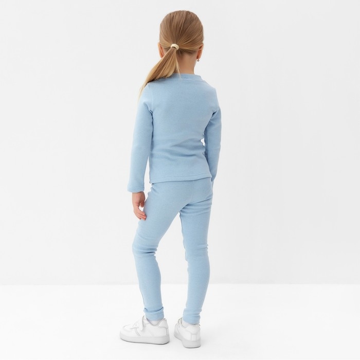Термобелье для девочки (лонгслив, легинсы) цвет голубой, рост 116 Термобелье для девочки (лонгслив, легинсы) цвет голубой, рост 116